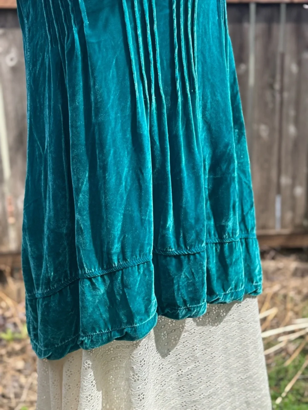 CP Shades Velvet Teal V-Neck Tunic Top - Picture 9 of 12